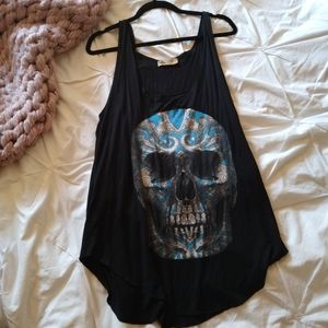 Skull graphic tank top